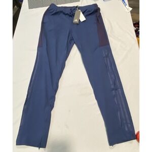 Adidas Activewear Large Track Pants Sid CV3219 Blue‎ Color Block NWT Zipper